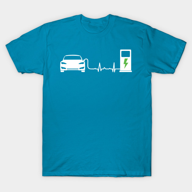 Electric car t shirt on sale